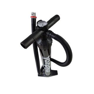 Mistral SUP double-stroke hand pump with rotary connector including pressure gauge and air hose