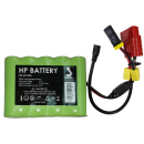 Power Ni/mH Akku 9 Ah inkl. Extra-Zusatzstecker montiert für ältere Modelle -komplett inkl. Ladegeraet - Passend für Sport Vibrations® Edition & Bravo/Scoprega Elektropumpen