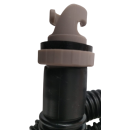 Anschlußschlauch Schwarz- mit Bajonettadapter für SUP & Drehanschluß - passend für SUP Handpumpen aller Marken mit Drehanschluß - Sport Vibrations® Edition