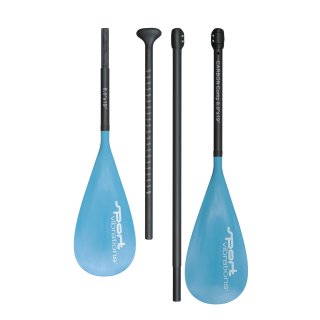 Sport Vibrations® 4-part SUP paddle CarbonComp 80 "+ 2nd paddle blade with kayak function antii-twist - without Bag