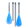Sport Vibrations® 4 tlg. SUP Paddel CarbonComp 80" + 2.Paddelblatt als Kajakfunktion Antitwist - ohne Tasche