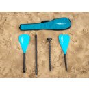 Sport Vibrations® 4-part SUP paddle CarbonComp 80 "inclusive 2nd paddle blade with kayak function + Quality-Bag-Antitwist