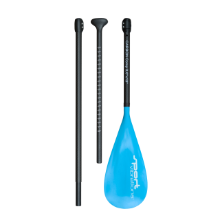 Sport Vibrations® 3 tlg. SUP Paddel CarbonComp 80" Antitwist- Superlight - ohne Paddeltasche