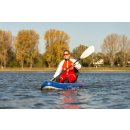 Sport Vibrations® Doppel-Kajak Paddel CarbonComp 4 teilig zerlegbar, Hochwertig & Leicht