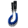 Sport Vibrations® Premium SUP Spiral Boardleash - komfortable unter Knie Befestigung sowie Knoechelbefestigung Länge 305 cm Stärke 8 mm