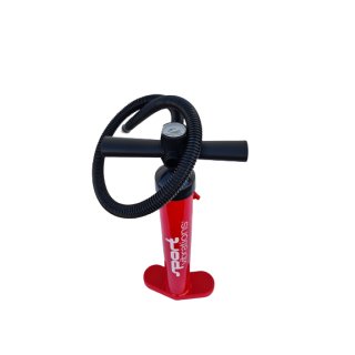 Sport Vibrations® 28 PSI Red-Edition Doppelhub Handpumpe integr. Manometer