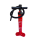 Sport Vibrations® 28 PSI Red-Edition Doppelhub Handpumpe integr. Manometer