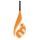 3 teiliges Mistral Motu Orange 81 x 17 CarbonComposite SUP Paddel