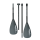 Sport Vibrations® 4 tlg. 100% FullCarbon SUP Paddel nkl. 2.Paddelblatt mit Kajakfunktion - 85"x19 Antitwist-Handle - ohne Paddeltasche