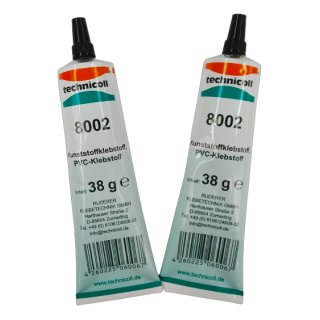 Special PVC adhesive set in tube 2 x 38g TECHNICOLL for stand-up paddle boards (SUP) & inflatable boats - Adheres even under water - Duo-Pack