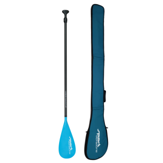 Sport Vibrations® 2 tlg. Vario SUP Paddel CarbonComp 80" Antitwist- Superlight - inklusive quality Paddeltasche