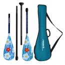 SV® Balance 4-piece SUP paddle Superlight -CarbonComp 80 Antitwist - incl. 2nd paddle blade with kayak function and paddle bag