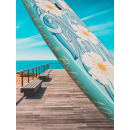 Complete set SV-Balance 106 x 33 Fitness & Yoga SUP inflatable - including kayak seat & 4-piece balance kayak paddle Super light fusion layer technology