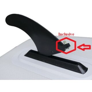 Soft‑Finne für Fluss & seichte Gewässer | US‑Box – kompatibel mit Mistral & Standard‑US‑Boxen | inkl. Handschraube & Blättchen (8" / 22 cm)