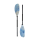 Sport Vibrations® Doppel Kajak Paddel (Black-Shaft-Edition)--Light Aluminium 2 teilig - zerlegbar