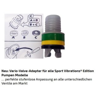 15 PSI SUP turbine pump incl. Power Ni / mH battery / charger, adapter & bag - Sport Vibrations® Edition - EAR registration number 44219820 - Registration number: 21006427 (StMUG)