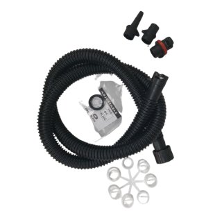 Connection hose black - with adapter kit kite / boat for hand pump Sport Vibrations® Edition